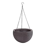 Keter Blumentopf Hanging Sphere mit Hängekette Pflanzampel Hängeampel...
