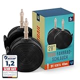 Alphatrail Fahrradschlauch Rick 28 Zoll DV Dunlopventil 2X Set mit...