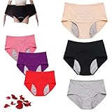 5 Stück Upgrade-Höschen mit hoher Taille, auslaufsicher, Baumwollhöschen,...