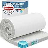 ELONEO Gel Topper 80x200cm, Matratzentopper aus 5 cm hohem Gel-Memory- Schaum,...