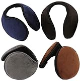 Liuer (4 Packung Damen Herren Warme Ohrenschützer Winter Ohrenschützer,hält...
