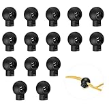 MXTIMWAN Kordelklemme Einzelne Loch Kordelstopper, 15 Stück Federschnur...