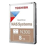 Toshiba 8TB N300 Internal Hard Drive – NAS 3.5 Inch SATA HDD Supports Up to 8...