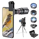 Selvim Handy Objektiv Linse Kit Lens Set 22X Teleobjektiv, 25X Makro Objektiv,...