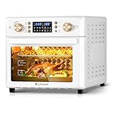 LLIVEKIT Heißluftfritteuse 26 L, Minibackofen mit Umluft, 14 in 1 Airfryer,...