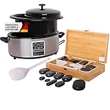Hot Stone Massage Set Wärmegerät Heizgerät Erwärmer Heater 5,5 Liter für...