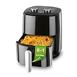 GOURMETmaxx Heißluftfritteuse 3,1L | Airfryer mit 60 Minuten Timer und 6...