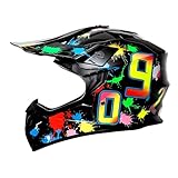 Downhill Motorradhelm Kinder, ECE22.06 Zertifiziert, Jugend Motorradhelme, MTB...