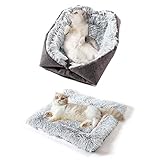 shimytop Katzenbett Waschbar Flauschiges Katzenkissen - 2 in 1 Katzen...