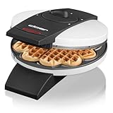 Cloer 1621 Waffeleisen für klassische Herzwaffeln, 930 W, Waffelgröße 15,5...