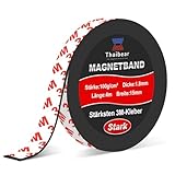 Thaibear Magnetband selbstklebend stark, Magnetklebeband mit starkem 3M-Kleber...