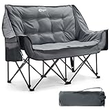 Portal Campingstuhl faltbar 2 Personen Doppel Klappstuhl Camping Faltsofa 272kg...