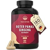 Roter Panax Ginseng | 180 Ginseng Kapseln - Entspricht 4.800mg/Kapsel (8:1...