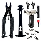 3Stks Universal Fahrradkette Werkzeug Set, Tragbar Schwarz Kettenschlosszange,...