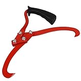 Germania Holzgreifer 25 cm rot aus Stahl – 25cm Maulöffnung – bis 75 kg...