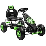 HOMCOM Gokart, Kinderfahrzeug mit verstellbarem Sitz, Tretfahrzeug mit...