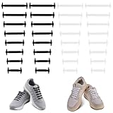 COYUN 2 Paar Elastische Silikon Schnürsenkel, Kinder & Erwachsene No Tie...