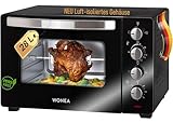 Minibackofen 28 Liter 1600 Watt, Mini-backofen mit Umluft, Mini Backofen mit...