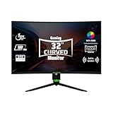 Aryond A32 V2 Gaming Curved Monitor, 32 Zoll 180Hz Curved QHD (2560x1440)...