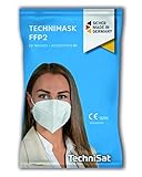 TechniSat TECHNIMASK FFP2 Maske - (Mund- und Nasen-Bedeckung, dermatologisch...