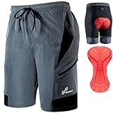 Sportneer Herren MTB Shorts MTB Herren gepolstert Fahrrad-Shorts für Herren, 3D...