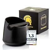 Barista Legends® Abklopfbehälter für Siebträger mattschwarz - Knock Box für...