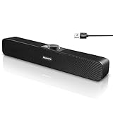 HEANTTV Computer PC Lautsprecher, Bluetooth 5.3 Sound bar Lautsprecher,PC Soundbar HiFi Stereo-Sound,USB Betrieb,Computer Boxen für PC, Monitor, Laptop,Musik,Ps5,Ipad,Tablets,Smartphone