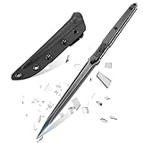 PURPLEBIRD Outdoor Messer, Messer 12 cm Klinge Feststehende, 440C Edelstahl...