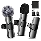 SOOOEC 3-in-1 Kabelloses Ansteckmikrofon für iPhone/Android/PC – EIN...