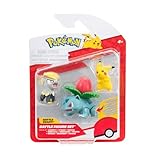 Pokémon PKW3893 - Battle Figure Set - Pikachu, Miniras, Bisaknosp, offizielles...