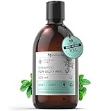 Vis Plantis Shampoo für fettiges Haar mit Zink & Minze - 500 ml Anti-Fett...