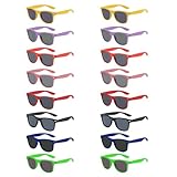 MAISITOO Partybrillen Set, 16PCS Neon Sonnenbrillen für Kinder & Erwachsene –...
