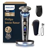Philips Rasierer i9000 Prestige Ultra, Nass- und Trockenrasierer für Männer,...
