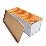 MUXHEL 1000g Brotbackformen mit Deckel, Aluminium Toastbrot Backform, Antihaft...