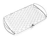 Weber Fisch & Gemüsehalter/Korb - Groß (46 x 28cm), aus Edelstahl, Ideal zum...