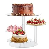Focenat Tortenständer 4 Etagen, Acryl Cupcake Ständer, Clear Dessert Display...