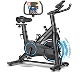 Heimtrainer Fahrrad, SLUNSE Leises Hometrainer Ergometer mit APP Verbessertem...