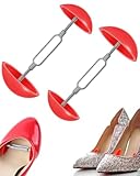 JUKOTA 2 Pcs Rot Verstellbare Schuhspanner (7-10.5 cm) - Universal Schuhdehner...