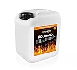 Bio Alkohol 100% 5 Liter - BIOETHANOL für Alkohol-Kamine, Tischfeuer,...