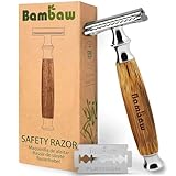 Rasierhobel Damen Und Herren | Safety Razor mit Bambusgriff | Naßrasierer Damen...