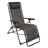 DEGAMO Relaxsessel Gartensessel Nizza, Metall und Kunstgewebe grau, faltbar,...