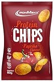 IronMaxx High Protein Chips – Paprika 60g | Low Carb, Glutenfrei & Zuckerarm |...