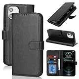 Zouzt Hülle für iPhone 12/12 Pro 6,1-Zoll, Stoßfestes PU Leder Handyhülle...
