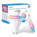 Tapo TP-Link smarte WLAN Glühbirne GU10 L630 2pack, Energie sparen, 3.5W...