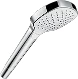 hansgrohe Croma Select E - Duschkopf, Handbrause mit 3 Strahlarten, Duschbrause...