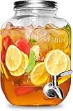 Getränkespender aus Glas für Kühlschrank – 3,8 l Wasser-, Waschmittel-,...