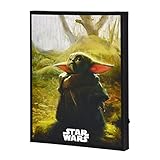 Elbenwald Star Wars Wandbild mit Grogu Motiv aus The Mandalorian...