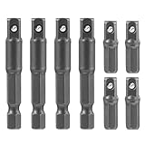 LIQWEI 8 Stück Stecknuss Adapter, 1/4' Sechskantadapter Universal...