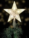 Spetebo Weihnachtsbaumspitze mit 10 LED mit Stromstecker - 18 x 22 cm -...
