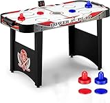 Air Hockey Tisch 4ft Indoor Digital Scoreboard Hockey Spiel Set mit 2 Pucks, 2...